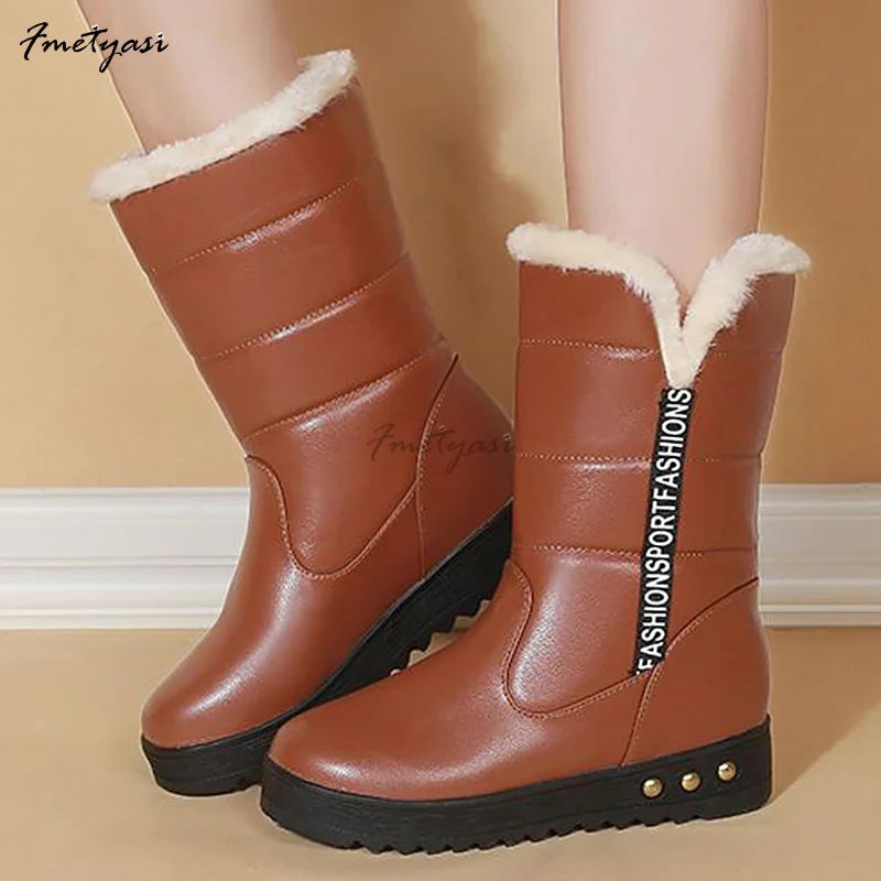 Genuine Leather Women Mid-Culf Boots Outdoor Warm Plush Fashion Platform Shoes Retro Solid Color Round Toe Female Ankle Boots
Genuine Leather Women Mid-Culf Boots Outdoor Warm Plush Fashion Platform Shoes Retro Solid Color Round Toe Female Ankle Boots