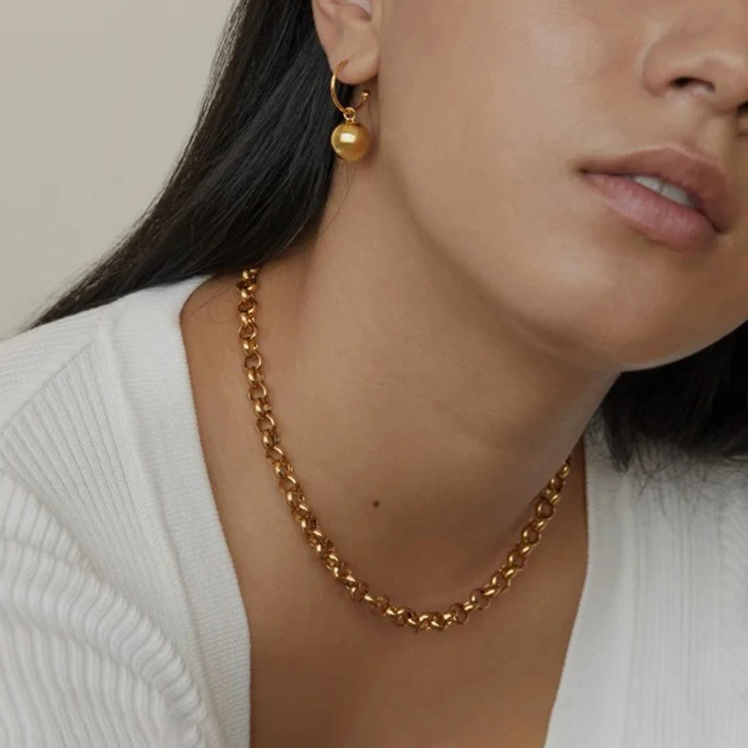 Модное ожерелье из нержавеющей стали 316L с золотым покрытием 18K для женщин, украшения в стиле хип-хоп
Модное ожерелье из нержавеющей стали 316L с золотым покрытием 18K для женщин, украшения в стиле хип-хоп