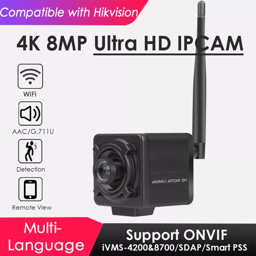 NEW2023 4K 8MP Wireless WiFi Mini IP IMX415 with HIKVISION Motion Detection for Home Video Surveillance Onvif Indoor
NEW2023 4K 8MP Wireless WiFi Mini IP IMX415 with HIKVISION Motion Detection for Home Video Surveillance Onvif Indoor