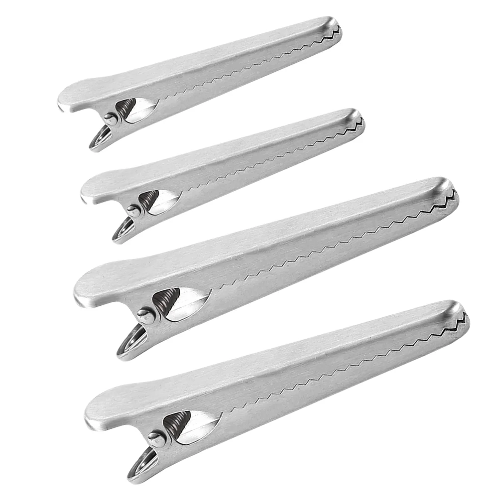 Clips Sealing Clip Steel Clamp Sealer Snack Fresh Stainless Kitchen Chip Clamps Seal Keeping Storage Snacks Jaw Practical Packet
Clips Sealing Clip Steel Clamp Sealer Snack Fresh Stainless Kitchen Chip Clamps Seal Keeping Storage Snacks Jaw Practical Packet