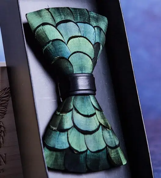 Men Feather Bow tie British Style Wedding Green
Men Feather Bow tie British Style Wedding Green