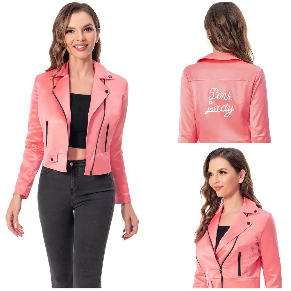 1970S Pink Lady Cosplay Costume Motorcycle Jacket Coat Outfits Halloween Carnival Suit
1970S Pink Lady Cosplay Costume Motorcycle Jacket Coat Outfits Halloween Carnival Suit