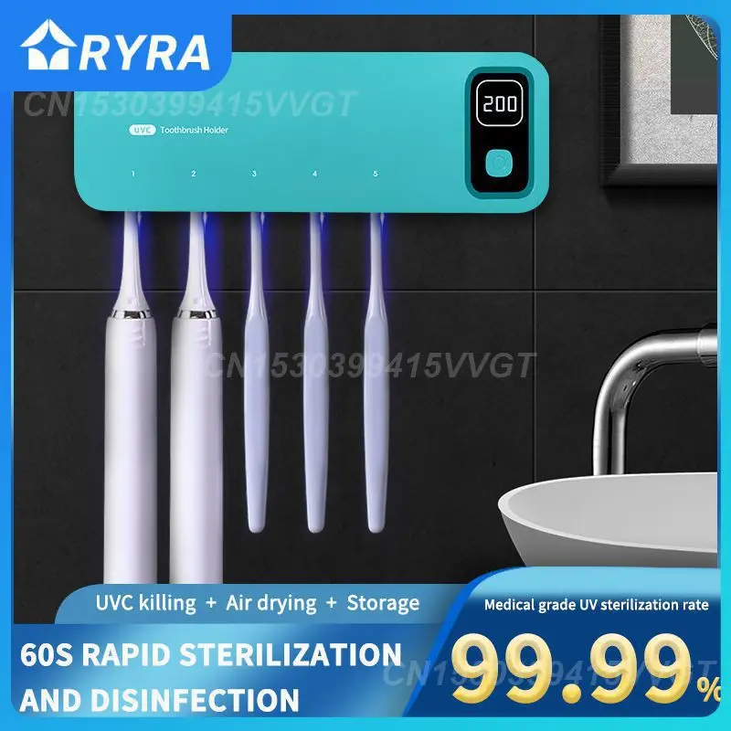 Fast Drying Uv Toothbrush Holder Rechargeable Wall-mount Uv Sterilization Uv Wall Toothbrush Holder With Led Display
Fast Drying Uv Toothbrush Holder Rechargeable Wall-mount Uv Sterilization Uv Wall Toothbrush Holder With Led Display