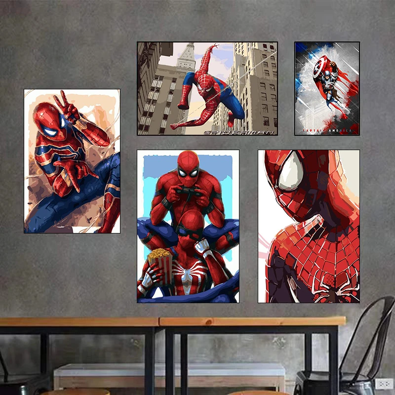 Superhero Spiderman Spiderman Canvas Paintings Marvel Anime Posters and Prints Wall Art Picture for Living Room Home Decoration
Superhero Spiderman Spiderman Canvas Paintings Marvel Anime Posters and Prints Wall Art Picture for Living Room Home Decoration