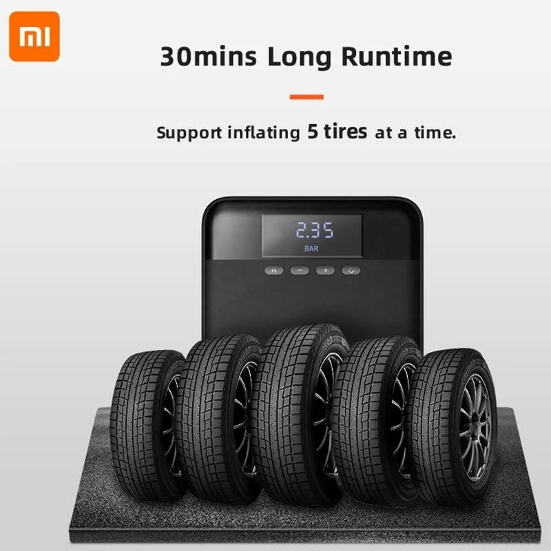 

Автомобильный воздушный компрессор Xiaomi 70mai Lite, 12 В, насос для автомобильных шин, портативный Электрический воздушный насос 70 Mai TP03, мини-комп...