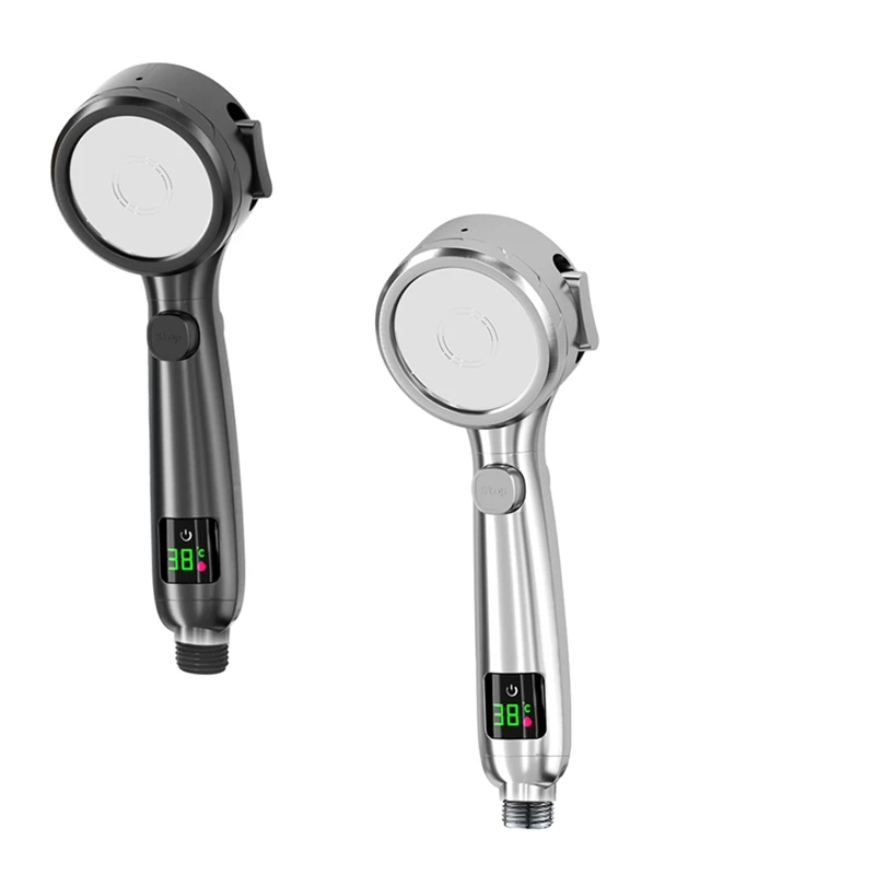 Digital LED Display Shower Head Water Saving Headshower For Adult Bathroom 4Mode Adjustable Spray Shower Heads
Digital LED Display Shower Head Water Saving Headshower For Adult Bathroom 4Mode Adjustable Spray Shower Heads