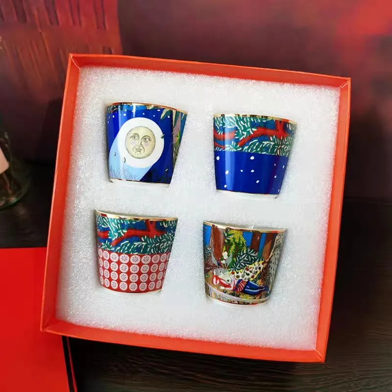 4PCS Coffee or Tea Cup Set With Orange Box Luxury Wedding Birthday Gift Nordic Home Kitchen Drinkware Stylish Mug Cup For Family
4PCS Coffee or Tea Cup Set With Orange Box Luxury Wedding Birthday Gift Nordic Home Kitchen Drinkware Stylish Mug Cup For Family