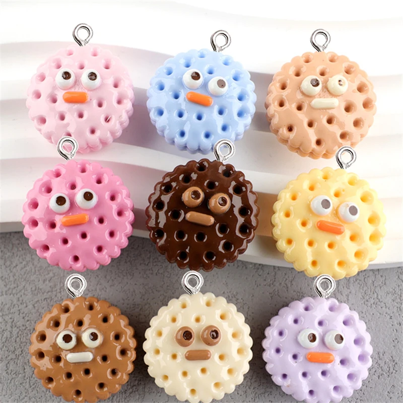 10Pcs Colorful Eye Biscuit Resin Charms Kawaii Keychain Decoration Pendant Fun Earrings Necklace Floating Accessories DIY Making
10Pcs Colorful Eye Biscuit Resin Charms Kawaii Keychain Decoration Pendant Fun Earrings Necklace Floating Accessories DIY Making