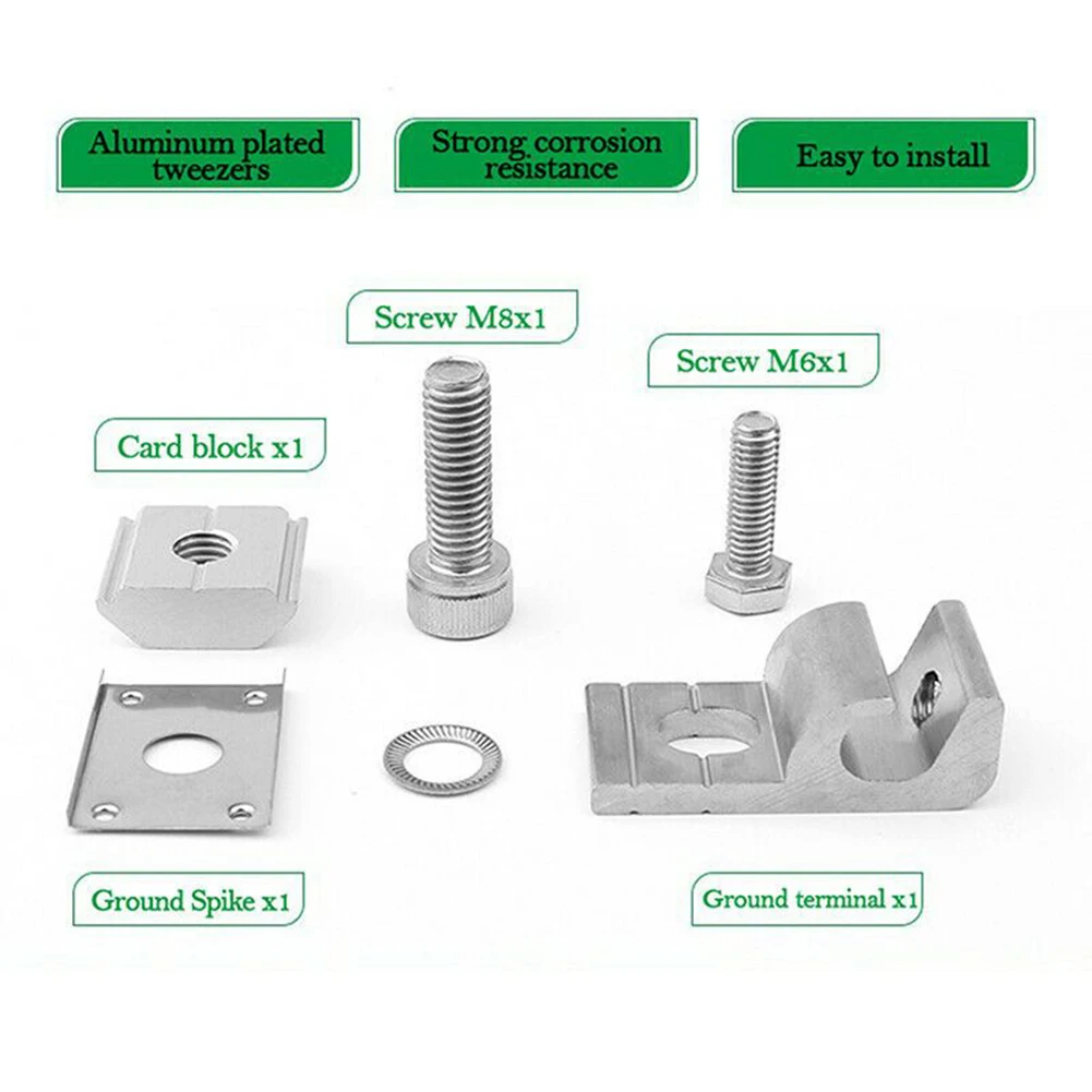 42x20x14m Solar Panel Mounting Bracket Kit Clamps Ground Lugs Solar Panel Fasteners Photovoltaic Support Solar System Parts
42x20x14m Solar Panel Mounting Bracket Kit Clamps Ground Lugs Solar Panel Fasteners Photovoltaic Support Solar System Parts