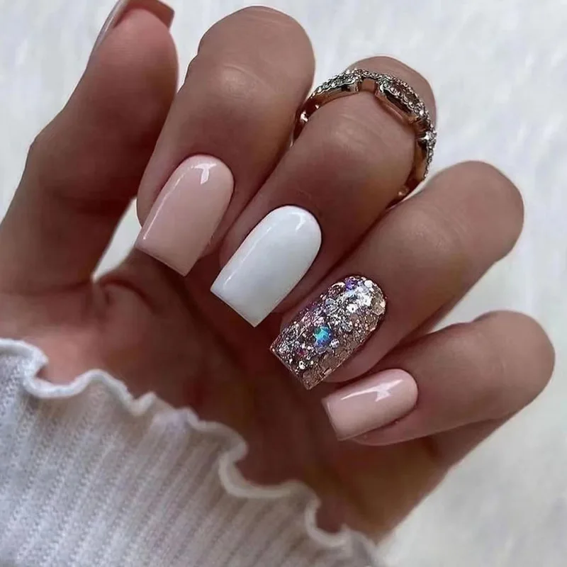 Fashion Beauty Tools 24PCS Mid-length Bursting Champagne Cream White Wearing Fake Nails Full Cover Press on Acrylic Nails
Fashion Beauty Tools 24PCS Mid-length Bursting Champagne Cream White Wearing Fake Nails Full Cover Press on Acrylic Nails