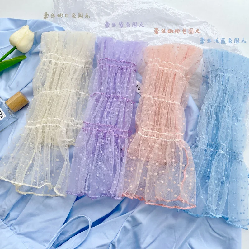 2022 Summer Ice Silk Chiffon Sun Protection Lace Cuffs Dot Sleeve For Woman Girl Mesh Outdoor Driving Arm Guard Fairy Glove
2022 Summer Ice Silk Chiffon Sun Protection Lace Cuffs Dot Sleeve For Woman Girl Mesh Outdoor Driving Arm Guard Fairy Glove