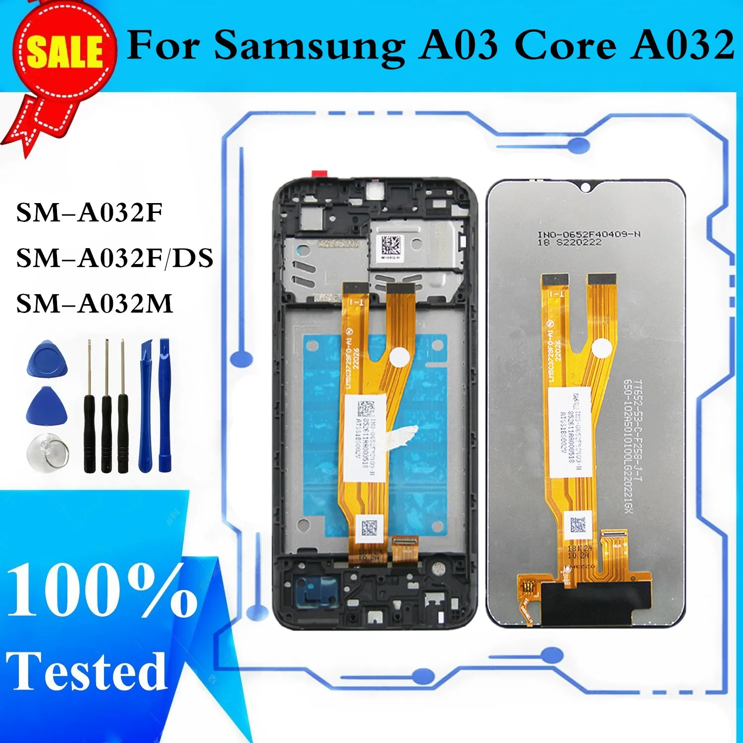 For SAMSUNG Galaxy A03 Core LCD Display Touch Screen Digitizer Assembly For Samsung A032 LCD A032F SM-A032F/DS LCD With Frame
For SAMSUNG Galaxy A03 Core LCD Display Touch Screen Digitizer Assembly For Samsung A032 LCD A032F SM-A032F/DS LCD With Frame