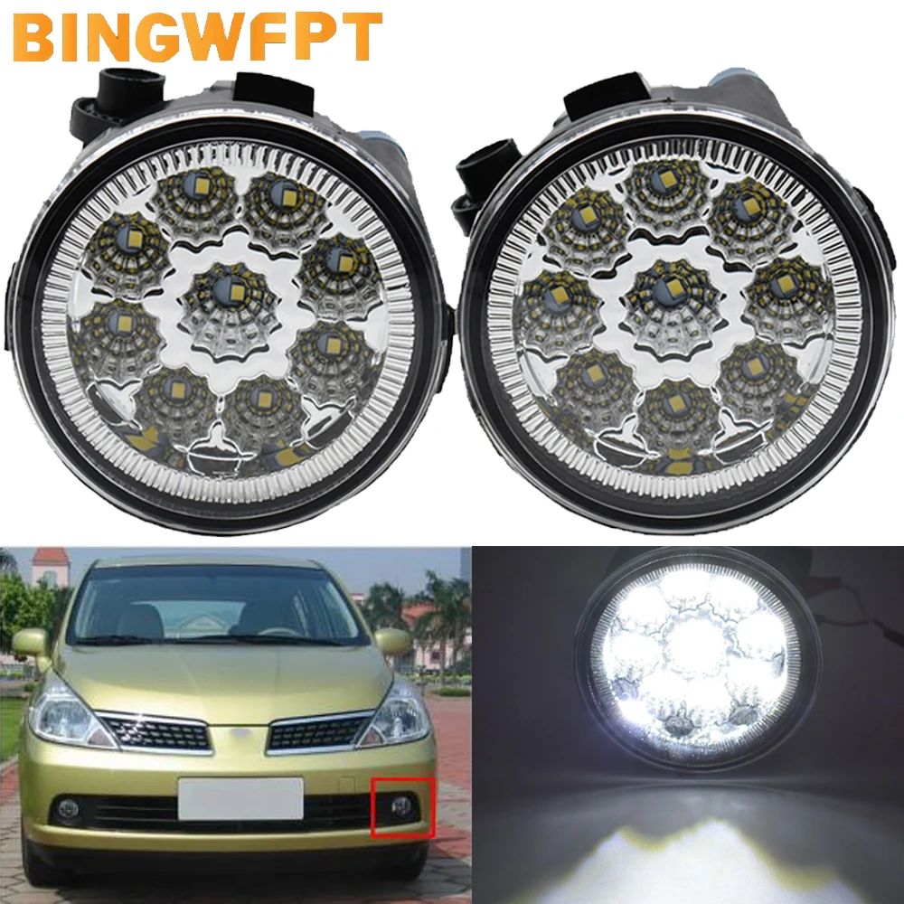 For Nissan Tiida Hatchback 2004 2005 2006 2007 Car Front Bumper Fog Light Assembly LED DRL Daytime Running Lamp H11 12V
For Nissan Tiida Hatchback 2004 2005 2006 2007 Car Front Bumper Fog Light Assembly LED DRL Daytime Running Lamp H11 12V