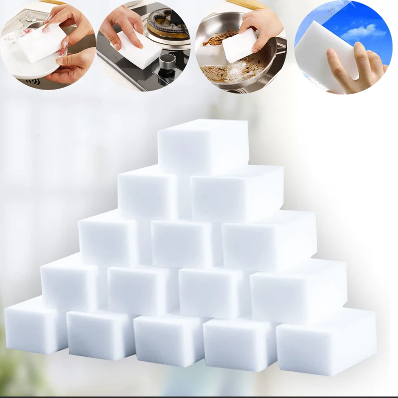 100Pcs/lot Multi-functional Cleaning sponge Magic Sponge Cleaning Eraser Melamine Sponge For Kitchen Bathroom 100*60*20mm
100Pcs/lot Multi-functional Cleaning sponge Magic Sponge Cleaning Eraser Melamine Sponge For Kitchen Bathroom 100*60*20mm