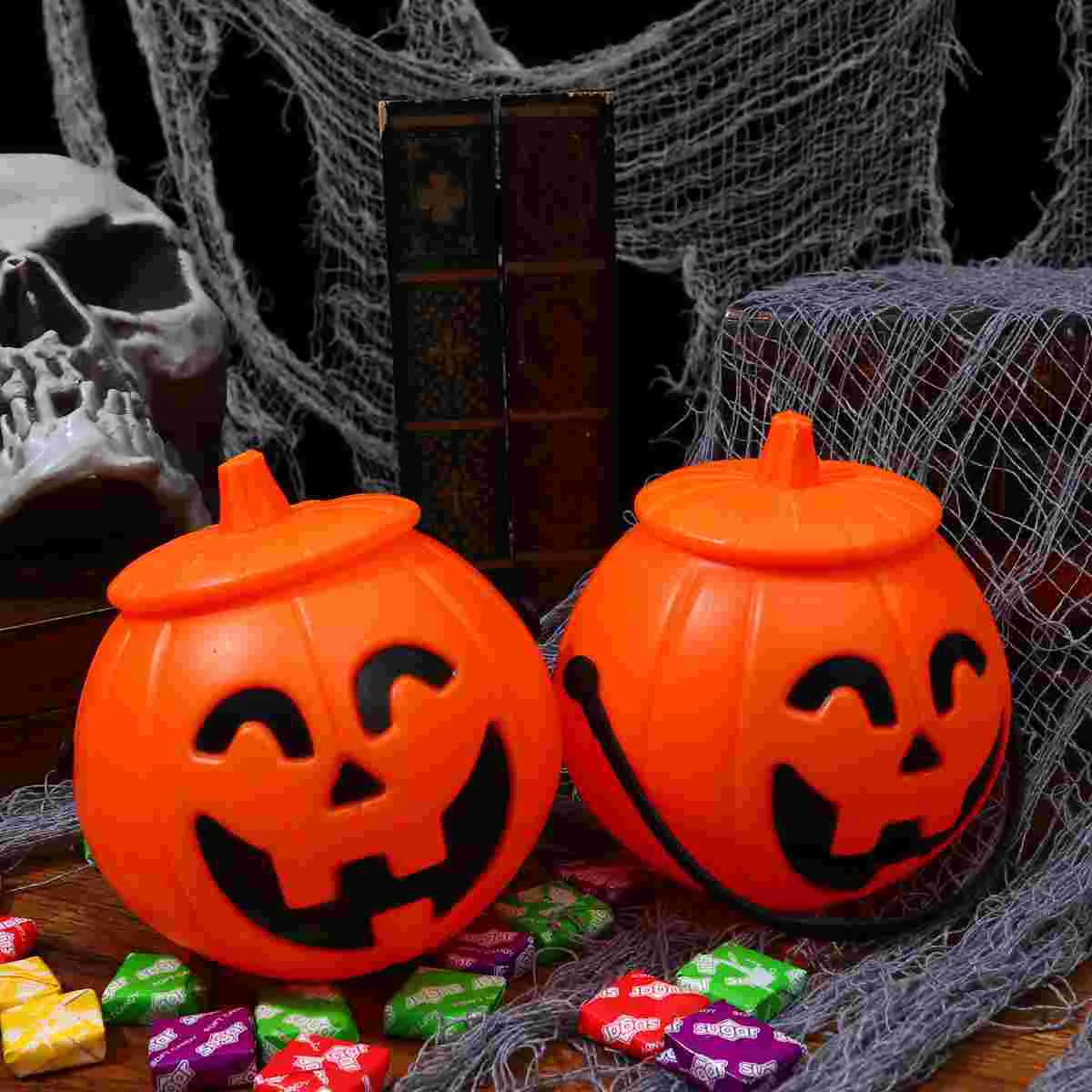 2pcs Pumpkin Lantern Bucket Trick or Treat Light Candy Basket Candy Holders for Boys Party Supplies
2pcs Pumpkin Lantern Bucket Trick or Treat Light Candy Basket Candy Holders for Boys Party Supplies