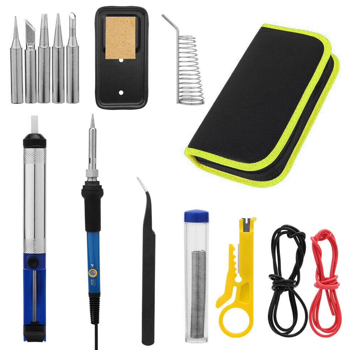 Soldering Iron Kit Adjustable Temperature Fast Heating Welding Iron Tool Kit Heat Dissipation Welding Tool with Storage Bag
Soldering Iron Kit Adjustable Temperature Fast Heating Welding Iron Tool Kit Heat Dissipation Welding Tool with Storage Bag