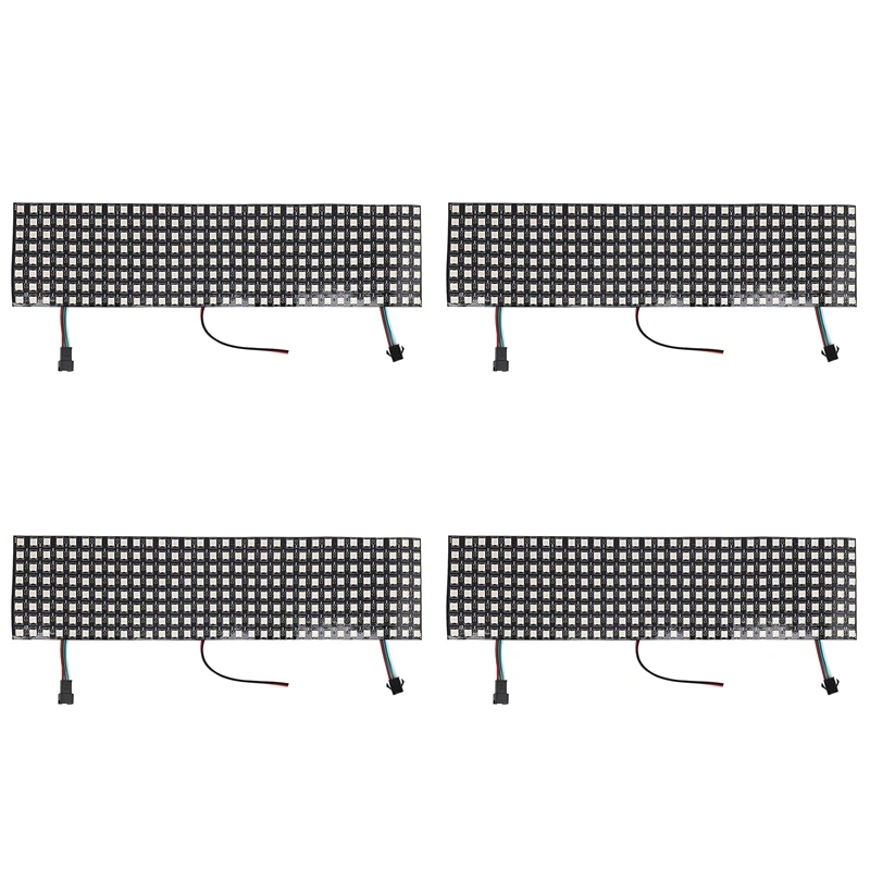 4х светодиодная матричная панель, WS2812B RGB 832 пикселей, цифровая Гибкая точечная матрица, индивидуально адресуемый светодиодный экран дисплея
4х светодиодная матричная панель, WS2812B RGB 832 пикселей, цифровая Гибкая точечная матрица, индивидуально адресуемый светодиодный экран дисплея