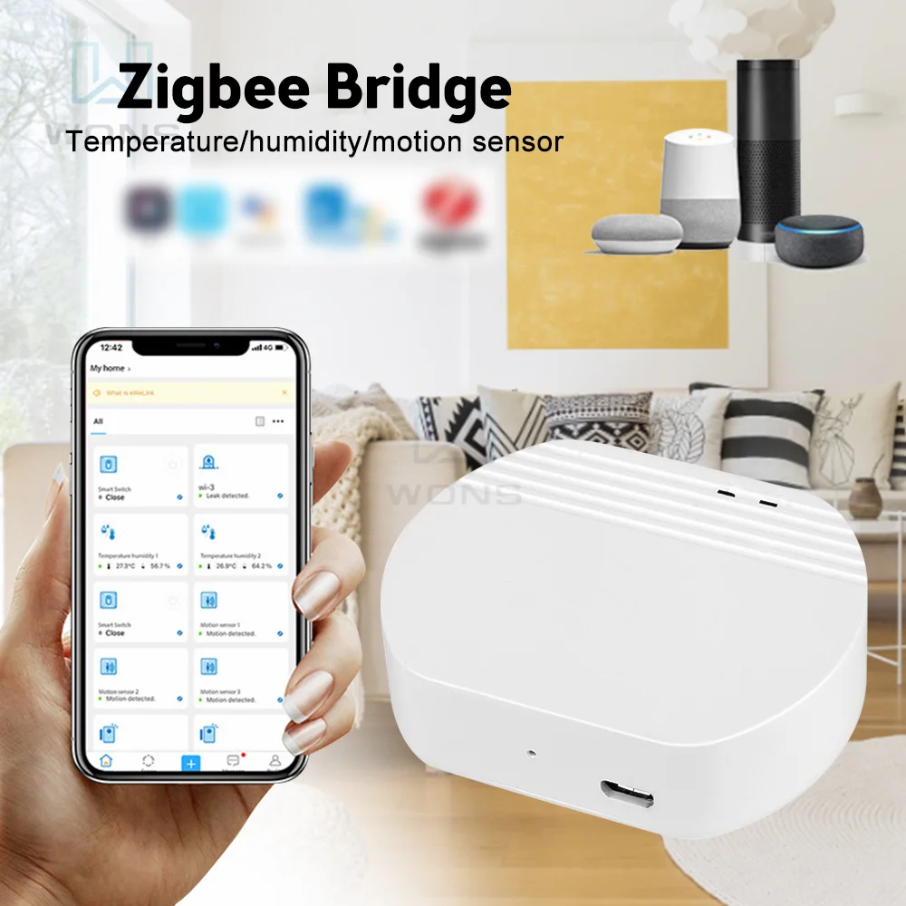Беспроводной смарт-хаб Woolley Zigbee, хаб для автоматизации умного дома, работает с Alexa Google Home
Беспроводной смарт-хаб Woolley Zigbee, хаб для автоматизации умного дома, работает с Alexa Google Home