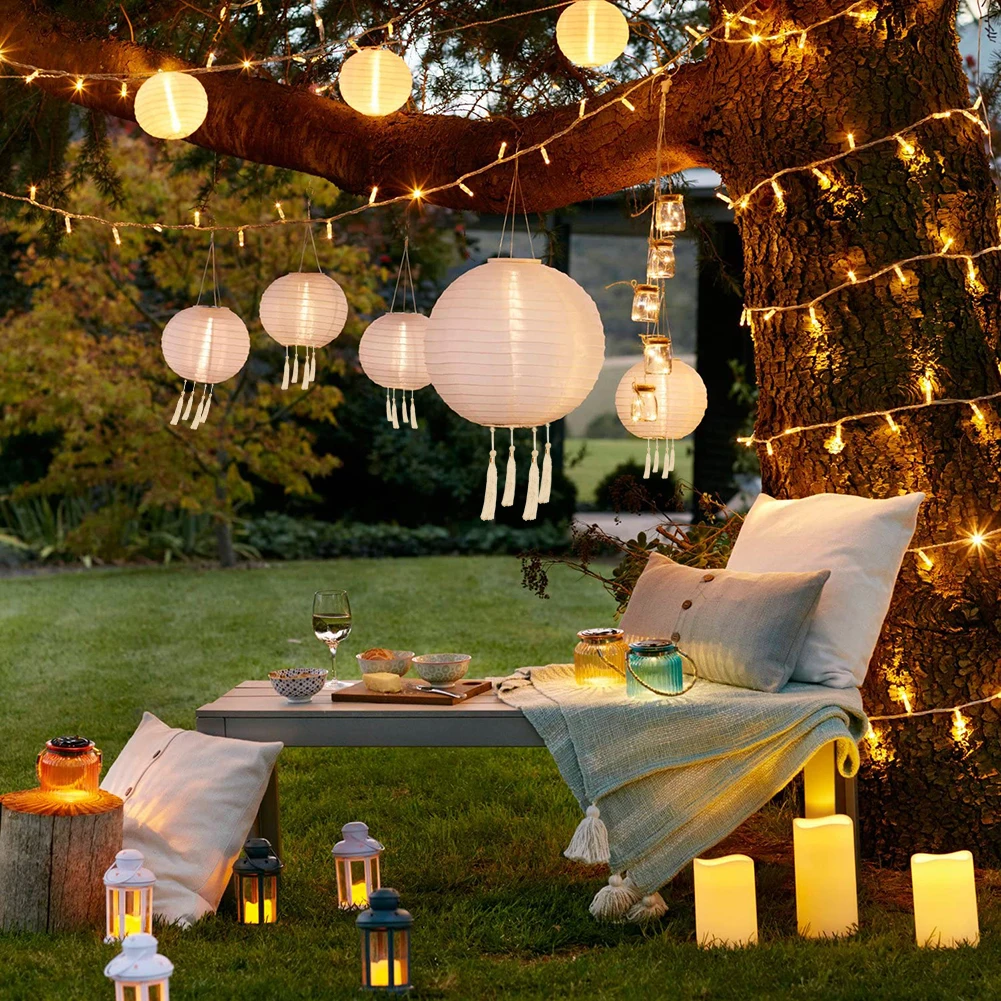 Solar Lanterns Ball with Tassel LED Wedding Festival Party Chandelier Lamp Outdoor Hanging Garden Patio Yard Decor Lamp Lights
Solar Lanterns Ball with Tassel LED Wedding Festival Party Chandelier Lamp Outdoor Hanging Garden Patio Yard Decor Lamp Lights