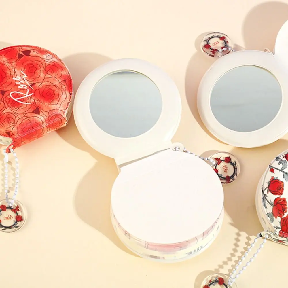 Reduce Pressure Mini Notebook with Mirror Taking Notes Rose Series Decompressed Notepad Round Makeup Mirror Mini Memo Notepad
Reduce Pressure Mini Notebook with Mirror Taking Notes Rose Series Decompressed Notepad Round Makeup Mirror Mini Memo Notepad