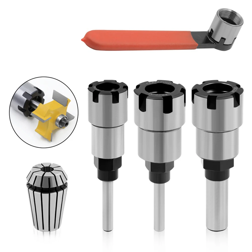 5pcs/set Extension Rod Collet 1/4 1/2 ER16 ER20 Steel Extension Chuck Rod Collet Engraving Machine Milling Tool Power Tools
5pcs/set Extension Rod Collet 1/4 1/2 ER16 ER20 Steel Extension Chuck Rod Collet Engraving Machine Milling Tool Power Tools