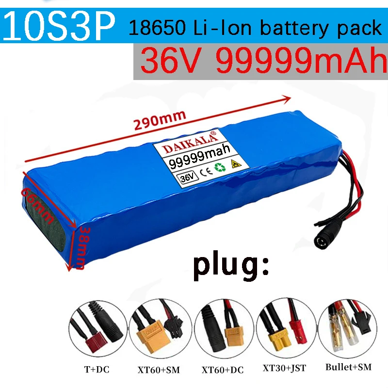 10S3P 36V 99Ah Battery ebike battery pack 18650 Li-Ion Batteries 350W 500W For High Power electric scooter Motorcycle Scooter
10S3P 36V 99Ah Battery ebike battery pack 18650 Li-Ion Batteries 350W 500W For High Power electric scooter Motorcycle Scooter