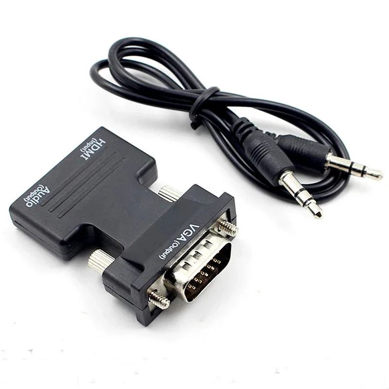 HDMI-совместимый конвертер мама-VGA папа 3,5 мм аудиокабель адаптер 1080P FHD видеовыход для ПК ноутбука тв монитора проектора
HDMI-совместимый конвертер мама-VGA папа 3,5 мм аудиокабель адаптер 1080P FHD видеовыход для ПК ноутбука тв монитора проектора