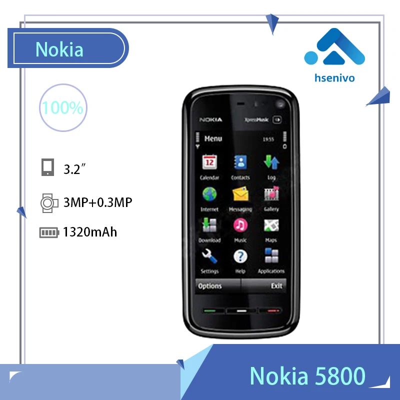 Nokia 5800 Refurbished-Original Nokia 5800 xpressmusic 3.2 MP Camera GPS WIFI FM radio One year warranty Free shipping
Nokia 5800 Refurbished-Original Nokia 5800 xpressmusic 3.2 MP Camera GPS WIFI FM radio One year warranty Free shipping