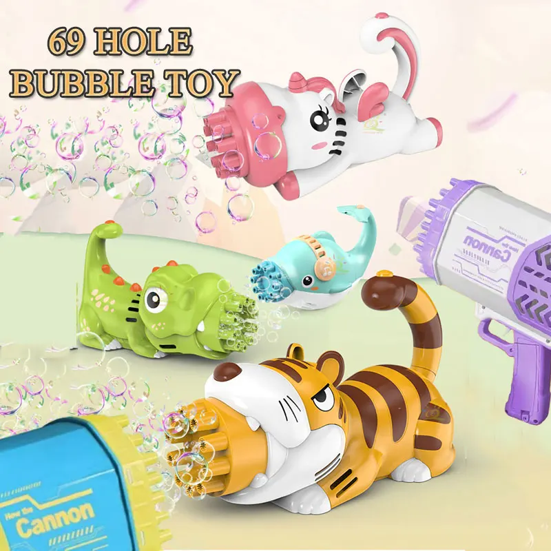 69 Holes Bazooka Bubble Gun Unisex Fidget Rocket Tube Soap Bubbles Kids Toys for Children Restless Princess Bubble Machine
69 Holes Bazooka Bubble Gun Unisex Fidget Rocket Tube Soap Bubbles Kids Toys for Children Restless Princess Bubble Machine