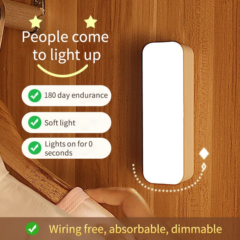 Ночник с датчиком движения человека, беспроводной светодиодный светильник для шкафа, Тип аккумулятора s, лампа для лестницы, спальни, кухни, шкафа, лампа для гардероба 
Ночник с датчиком движения человека, беспроводной светодиодный светильник для шкафа, Тип аккумулятора s, лампа для лестницы, спальни, кухни, шкафа, лампа для гардероба