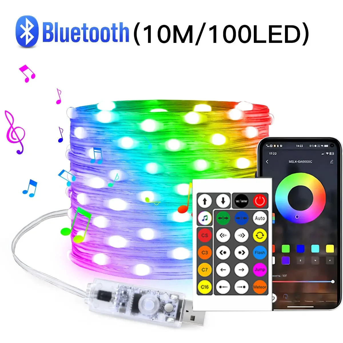 RGBIC Bluetooth светодиодная гирлянда Dreamcolor 10м
RGBIC Bluetooth светодиодная гирлянда Dreamcolor 10м