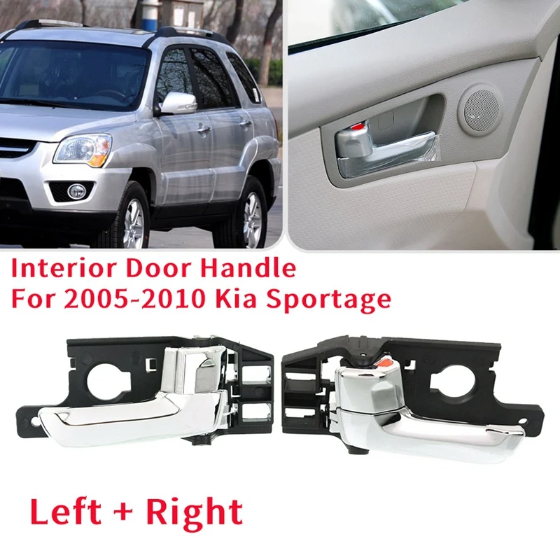 2 шт. левая и правая внутренняя дверная ручка для 2005-2010 Kia Sportage Driver + пассажирская сторона черный + хром
2 шт. левая и правая внутренняя дверная ручка для 2005-2010 Kia Sportage Driver + пассажирская сторона черный + хром