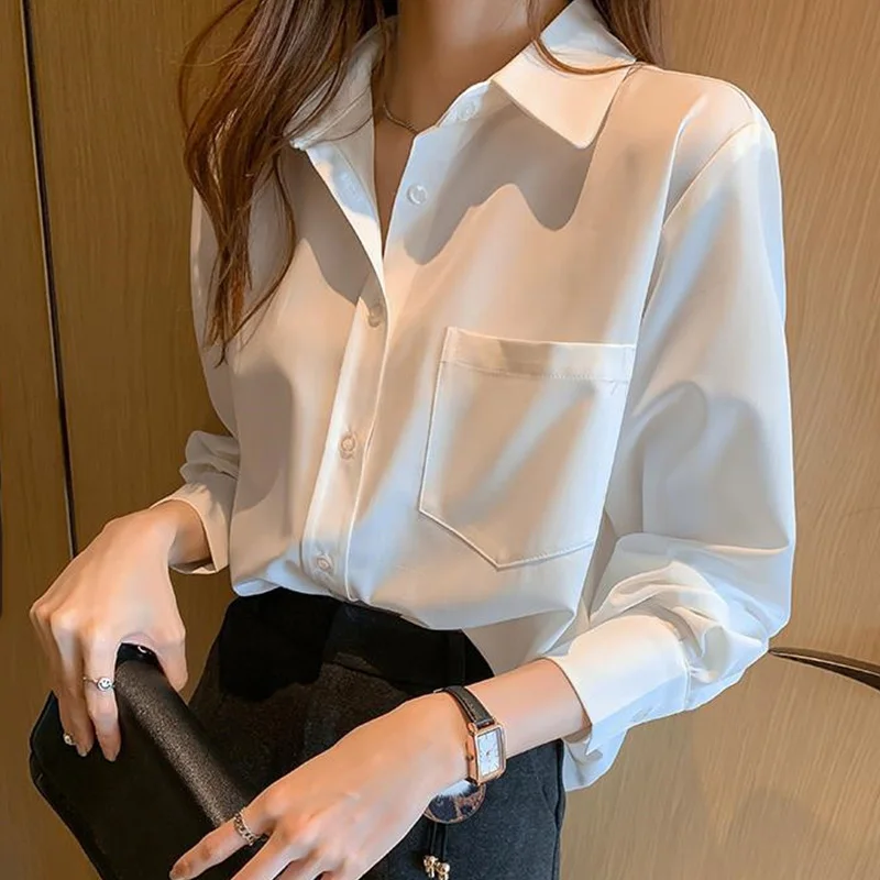 Spring Autumn Vintage Shirt for Women Clothes White Shirt Fashion Long Sleeve Top Versatile Casual Chiffon Blouses Office Ladies
Spring Autumn Vintage Shirt for Women Clothes White Shirt Fashion Long Sleeve Top Versatile Casual Chiffon Blouses Office Ladies