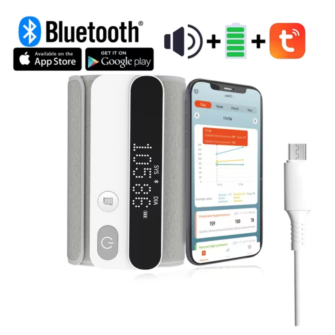 Medical sphygmomanometer Arm type Bluetooth USB blood pressure monitor Intelligent precision digital LCD large screen blood pres
Medical sphygmomanometer Arm type Bluetooth USB blood pressure monitor Intelligent precision digital LCD large screen blood pres