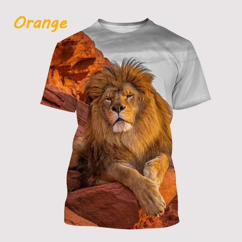 2022 Newest Lion 3D Printed Couple T-shirt Unisex Summer Fashion Animal Short Tops Cool Street Style 3D Tops T shirts for Men
2022 Newest Lion 3D Printed Couple T-shirt Unisex Summer Fashion Animal Short Tops Cool Street Style 3D Tops T shirts for Men