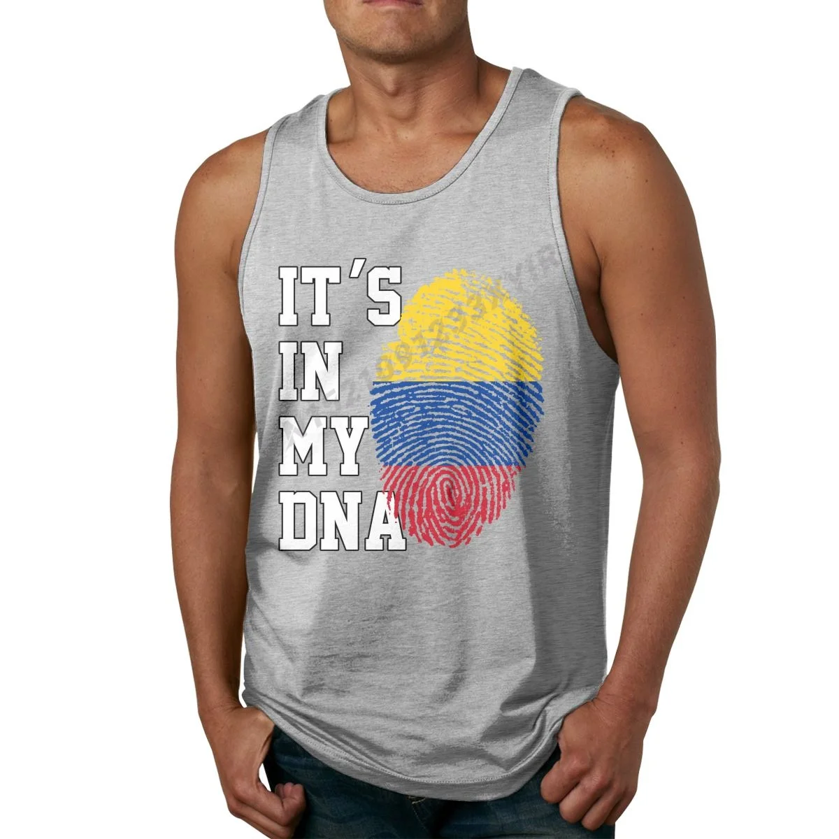 Summer Men Tank Top IT'S IN MY DNA Colombia Flag Colombian Fans TankTop Men's Shirt Hip Hop S-3XL sleeveless garment Cool
Summer Men Tank Top IT'S IN MY DNA Colombia Flag Colombian Fans TankTop Men's Shirt Hip Hop S-3XL sleeveless garment Cool