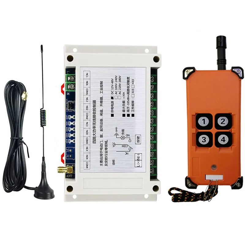 3000m Industrial DC 12V 24V 36V 48V 4CH RF Wireless Remote Control Overhead travelling crane System Receiver Suckers antenna
3000m Industrial DC 12V 24V 36V 48V 4CH RF Wireless Remote Control Overhead travelling crane System Receiver Suckers antenna