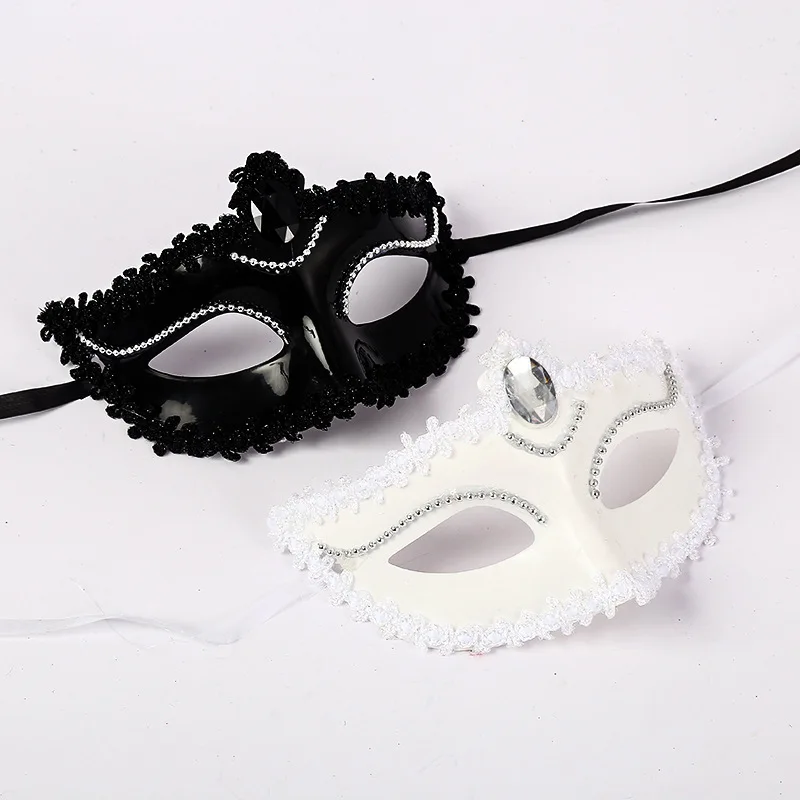

Lace Masquerade Tiara Halloween Sexy Eye Half Face Mask for Women Men Fancy Dress Carnival Dress Costume Party Supplies