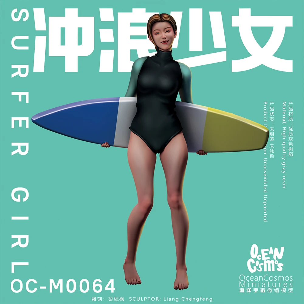 OceanCosmos miniatures, Original, Surfer girl, Sexy Girl, Resin unpainted Model kit figure GK
OceanCosmos miniatures, Original, Surfer girl, Sexy Girl, Resin unpainted Model kit figure GK