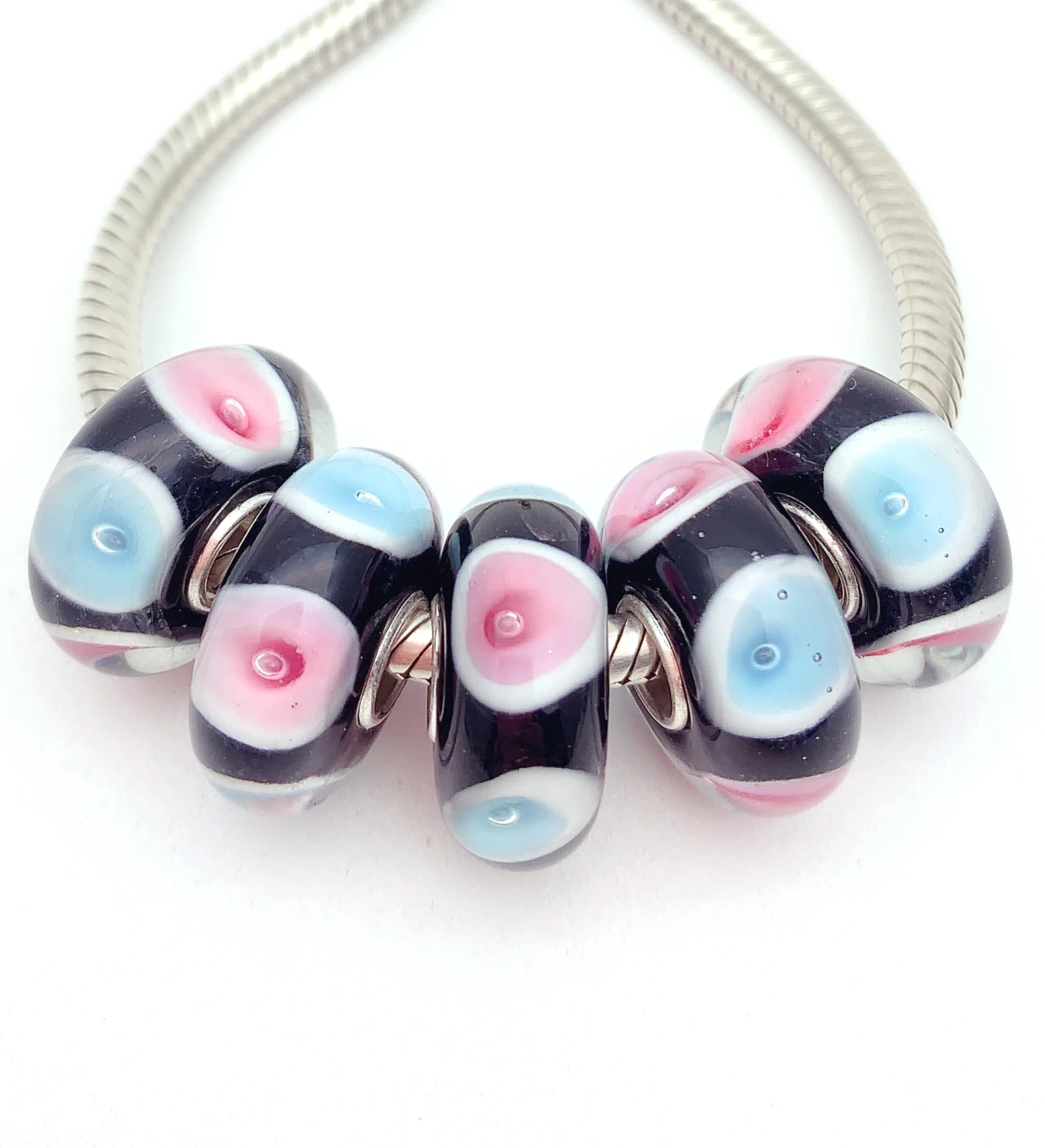 YG812 5X 100% Authenticity S925 Sterling Silver Beads Murano Glassbeads NEW Fit European Charms Bracelet Diy Jewelry Lampwork
YG812 5X 100% Authenticity S925 Sterling Silver Beads Murano Glassbeads NEW Fit European Charms Bracelet Diy Jewelry Lampwork