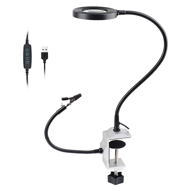 HOT Desktop Aluminum Alloy Clamps Welding Workbench Distributor PCB PCB Circuit Board Welding LED Magnifying Glass
HOT Desktop Aluminum Alloy Clamps Welding Workbench Distributor PCB PCB Circuit Board Welding LED Magnifying Glass