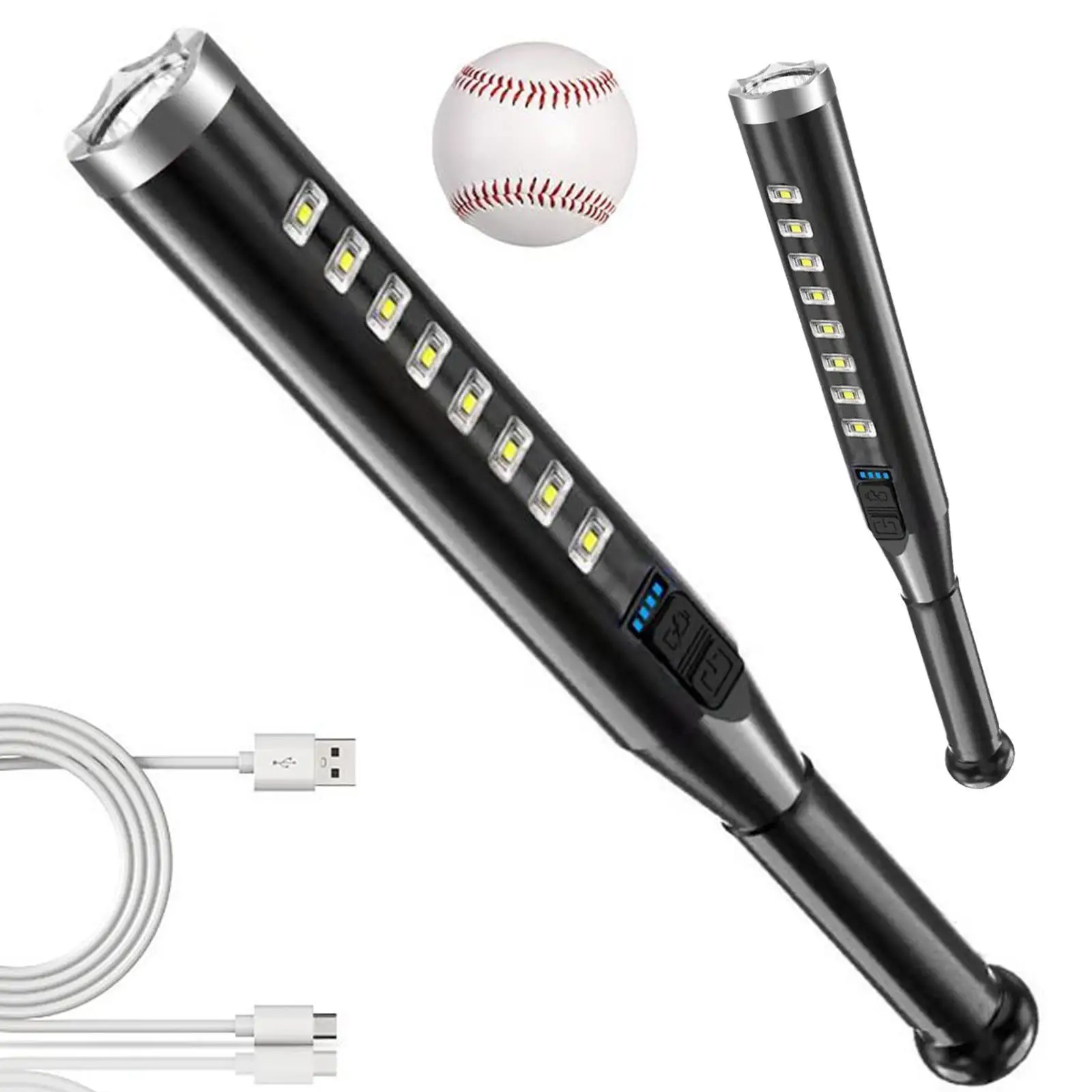 Baseball Baton LED Flashlight Waterproof Safety Plastic Torch Emergency Self Defens Super Bright Baton Defense Lamp Rechargeable
Baseball Baton LED Flashlight Waterproof Safety Plastic Torch Emergency Self Defens Super Bright Baton Defense Lamp Rechargeable