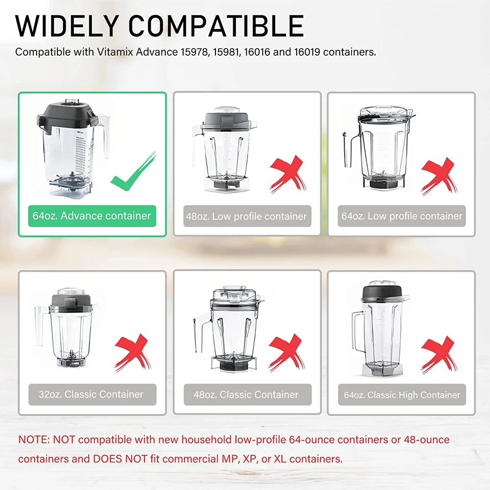 Advanced Stainless Blender Replacement Blade for Vitamix 015990 & 15990 32 Oz & 64 Oz Containers
Advanced Stainless Blender Replacement Blade for Vitamix 015990 & 15990 32 Oz & 64 Oz Containers