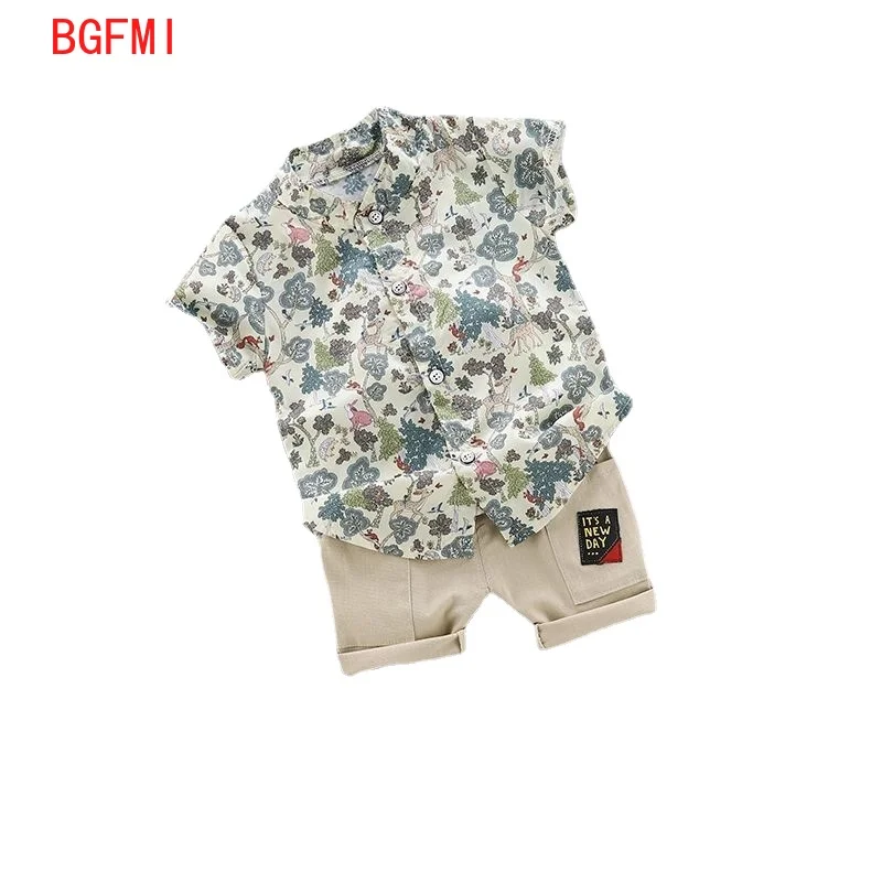 1-4Y Summer Toddler Baby Boy clothes set Cotton Kids fashion T-shirt children's suit Short-sleeved shirt + Shorts Two-piece set
1-4Y Summer Toddler Baby Boy clothes set Cotton Kids fashion T-shirt children's suit Short-sleeved shirt + Shorts Two-piece set