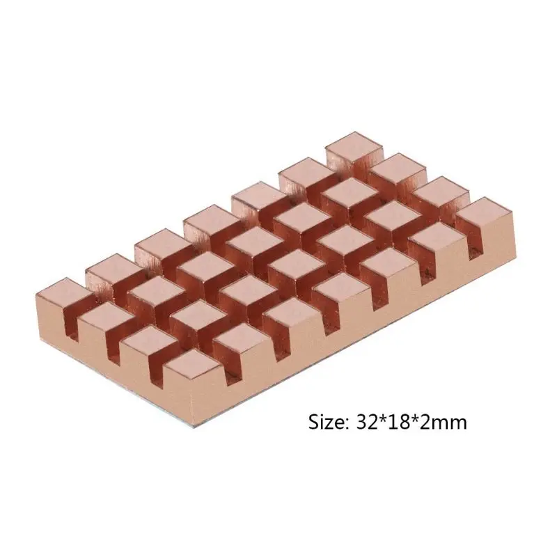32x18MM M.2 SSD 2260 NGFF 2242 Computer Laptop Solid Hard Disk Ultra-thin Copper Fin Cooling Cooler Silent Heat Sink Radiator
32x18MM M.2 SSD 2260 NGFF 2242 Computer Laptop Solid Hard Disk Ultra-thin Copper Fin Cooling Cooler Silent Heat Sink Radiator