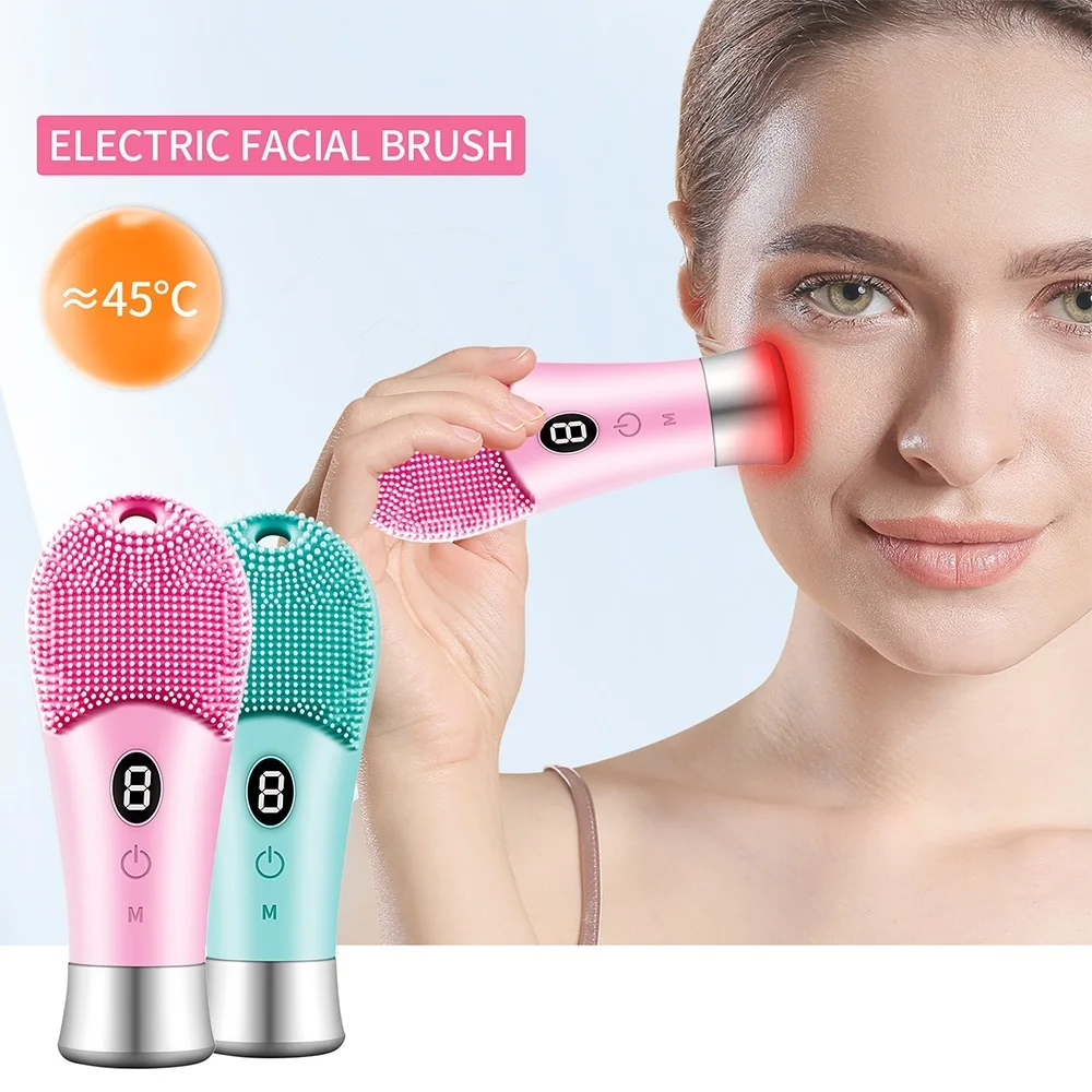 Electric Facial Cleanser Silicone Cleansing Brush Face Pore Deep Blackhead Washing Makeup Remover Foaming Brush Sonic Massager
Electric Facial Cleanser Silicone Cleansing Brush Face Pore Deep Blackhead Washing Makeup Remover Foaming Brush Sonic Massager