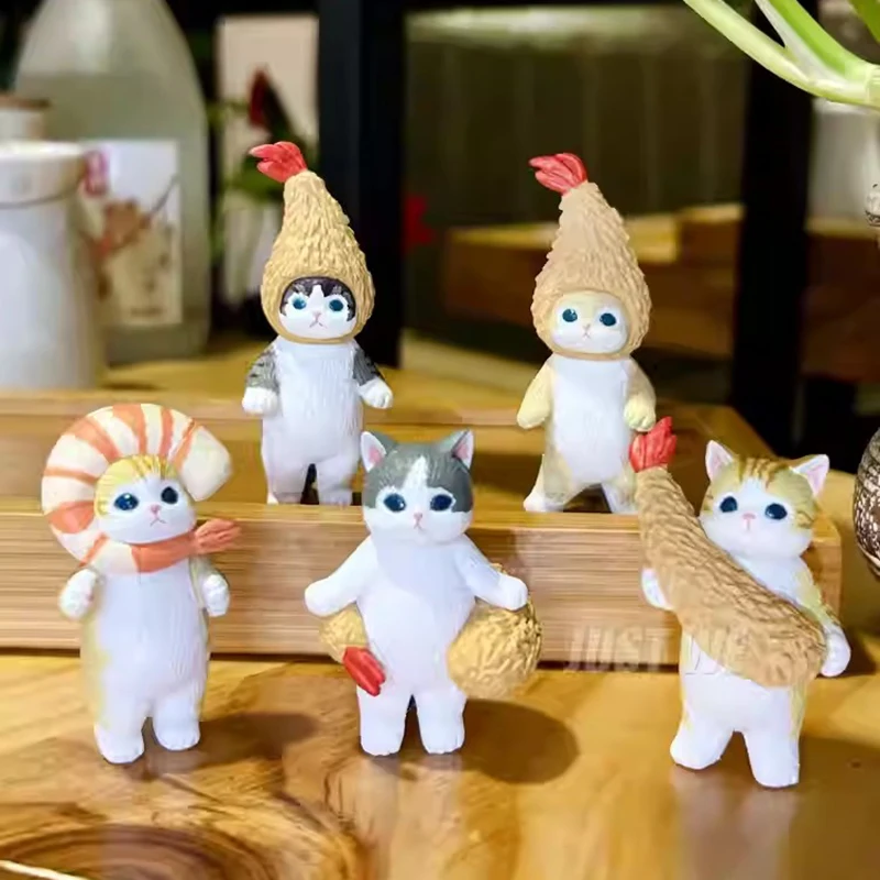 5pcs Tempura Anime Cute Cat Doll Set Figures COS Fried Shrimp Cat Figure Kawaii Toys 4.5cm PVC Model Ornamen Birthday Gifts
5pcs Tempura Anime Cute Cat Doll Set Figures COS Fried Shrimp Cat Figure Kawaii Toys 4.5cm PVC Model Ornamen Birthday Gifts