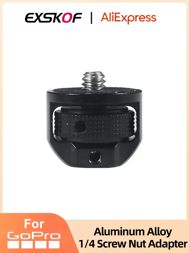 Action Camera Aluminum Alloy 1/4 Screw Nut Adapter Mounting Bracket GoPro Accessories For GoPro Hero 12 11 10 9 SJCAM AKASO EKEN
Action Camera Aluminum Alloy 1/4 Screw Nut Adapter Mounting Bracket GoPro Accessories For GoPro Hero 12 11 10 9 SJCAM AKASO EKEN