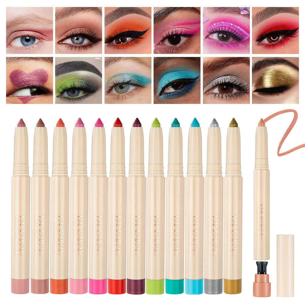 12 Colors Eyeshadow Pen Sets Waterproof Long Lasting Eye Shadow Pencil With Pencil Sharpener Eye Makeup Cosmetics for Women
12 Colors Eyeshadow Pen Sets Waterproof Long Lasting Eye Shadow Pencil With Pencil Sharpener Eye Makeup Cosmetics for Women