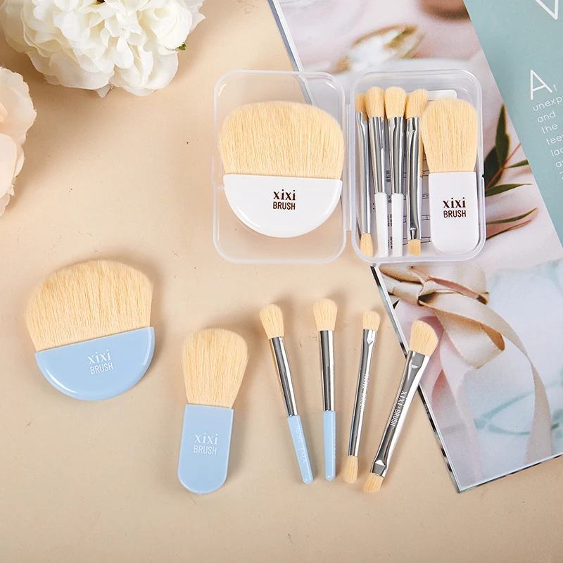 Набор женских мини кистей для макияжа, 6 шт., портативная мягкая кисть для консилера, инструмент для тональной основы, теней для век, кисть для ресниц с коробкой
Набор женских мини кистей для макияжа, 6 шт., портативная мягкая кисть для консилера, инструмент для тональной основы, теней для век, кисть для ресниц с коробкой